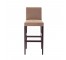 STOOL-TAN ULTRASUEDE-DK WD