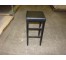 STOOL-BLACK WOOD-SQ. BLACK PAD