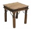 END TABLE-Rustic W/Nail Heads & Metal Detailing