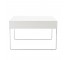 TABLE-END-WHITE METAL TOP