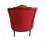 CHAIR-REDVELVET-WOODTRIM-29"H