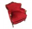 CHAIR-REDVELVET-WOODTRIM-29"H