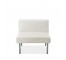 CHAIR-ARMLESS-SECT-WHITE VINYL