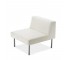 CHAIR-ARMLESS-SECT-WHITE VINYL