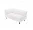 SOFA-LAF-SECT-WHITE ULTRASUEDE