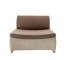 CHAISE-CREAM WICKER-TAN CUSHIO