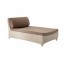 CHAISE-CREAM WICKER-TAN CUSHIO