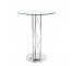 TABLE-BAR-41H-GLASS-CHROME BAS