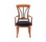 CHAIR-ARM-HONEY&BLK.W/ BLK.SEA