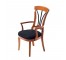 CHAIR-ARM-HONEY&BLK.W/ BLK.SEA