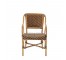 CHAIR-ARM-NAT BAMBOO/BLK WOVEN