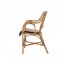 CHAIR-ARM-NAT BAMBOO/BLK WOVEN