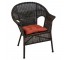 CHAIR-ARM-DARK RATTAN