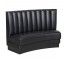 BANQUETTE-Black W/Channel Tufted Back