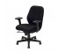 CHAIR-OFFICE-ARM-BLK SWIVEL