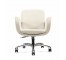 CHAIR-SWIVEL-WHITE VINYL