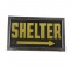Sign Yellow Shelter in Chrome