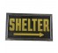 Sign Yellow Shelter in Chrome