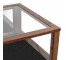 DISPLAY CASE-4 Sided Glass W/Cabriole Leg