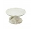 CAKE STAND-Creamware W/3D Flowers on Base