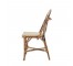 CHAIR-Bistro Oval Back Side Chair/Black & Tan