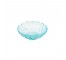 CANDY DISH-Aqua Pressed Glass W/Swirls