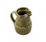 PITCHER-6"-POTTERY-GREEN-W/HDL