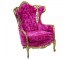 Pink Velvet Tufted Arm Chair