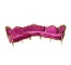 Pink Velvet Tufted RAF Chaise