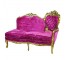 Pink Velvet Tufted RAF Chaise