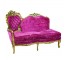 Pink Velvet Tufted LAF Chaise