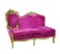 Pink Velvet Tufted LAF Chaise