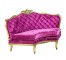 Pink Tufted Velvet Corner Settee