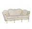 Beige Damask Sofa-Ornate Base