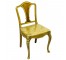 Chair-Vanity-Gold Accents/Floral Seat