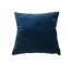 Lrge Square Blue Velvet Pillow