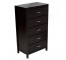 Tall 5 Drawer Dresser Dark Wd