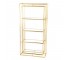 Gold Leaf (4) Shelf Bookcase