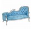 Blue Velvet Fainting Sofa