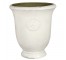 White Urn with Circle Motif