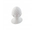 White Glass Artichoke 7 1/4" H