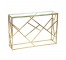 Gold Metal Basket Console