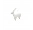 Matte White Deer Figurine