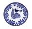 Blu,Wht, & Black Plate(Bird)