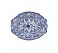 Oval Blue & White Plate