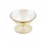 Peach Glass Pedestal Dish