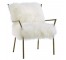 Alpaca Skin Accent Arm Chair