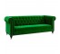 Green Velvet Chesterfield Sofa