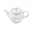 Wht Porcelain Teapot W/Stars