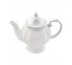 Plain White Porcelain Teapot